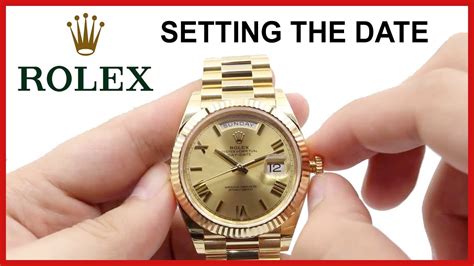 how to change the time on rolex watch|adjust Rolex day date.